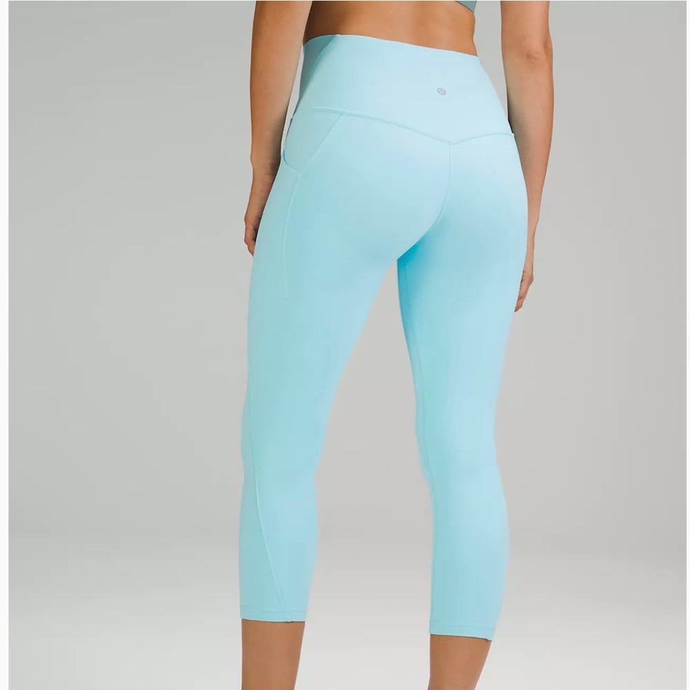 Lululemon Align Crop 23” baby blue pants